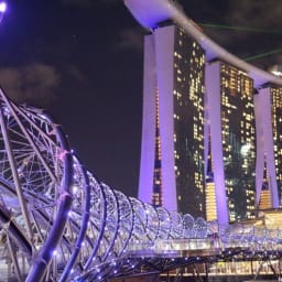 [싱가폴 여행] 헬릭스 다리 - DNA 구조 안에 사람들. 썸네일