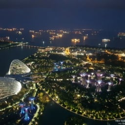 싱가포르 마리나베이샌즈스카이파크 전망대에서 야경 감상 썸네일