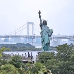 도쿄 오다이바 #해변공원, 레인보우브릿지, 자유의 여신상 썸네일