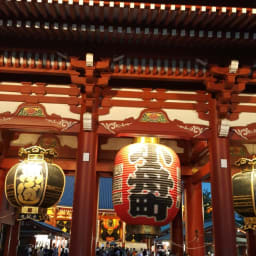 일본여행사진 #77 해지는 아사쿠사 센소지 (浅草寺), 카미나리몬, 나카미세도리 썸네일